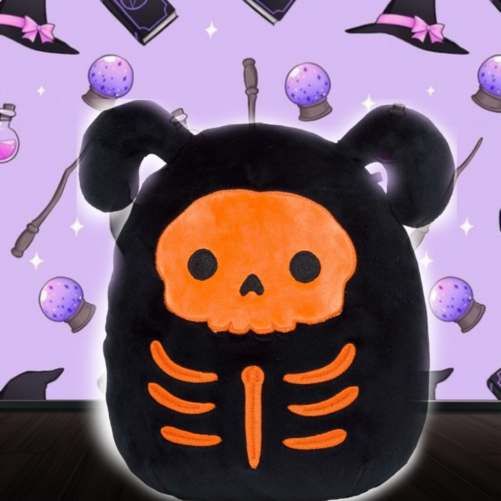 Halloween Squishmallow Dog Skeleton